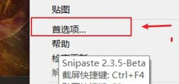 snipaste怎么设置开机自启