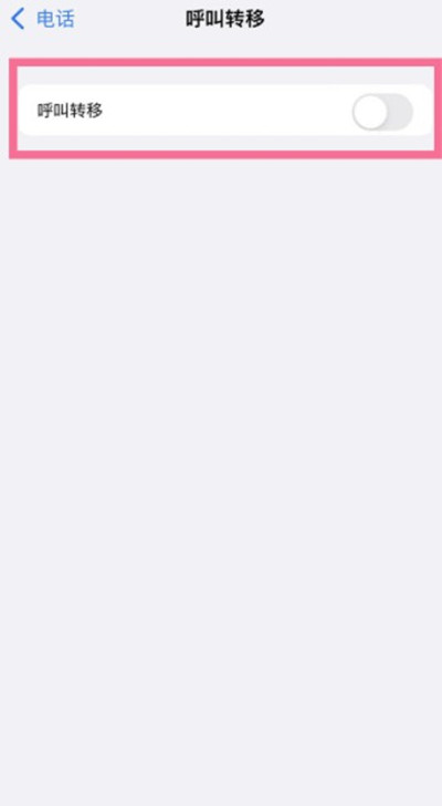 苹果手机怎么开启电话呼叫转移功能