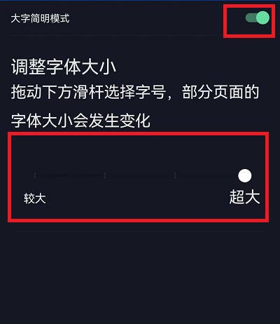 抖音怎么开启大字简明模式