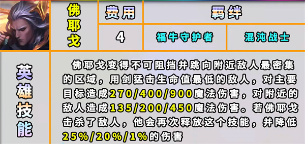 云顶之弈s8佛耶戈技能介绍