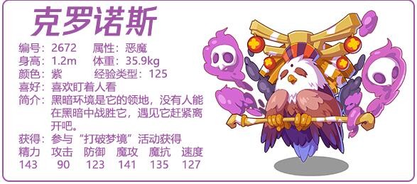 洛克王国克罗诺斯选哪个性格-克罗诺斯性格推荐分享