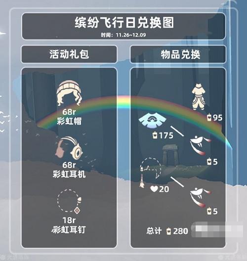 2022光遇缤纷飞行日可兑换哪些